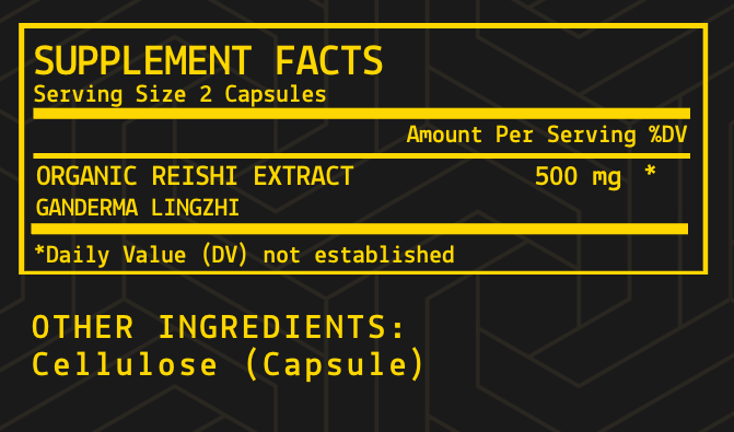 Reishi Extract Capsules | Organic | USA-Grown