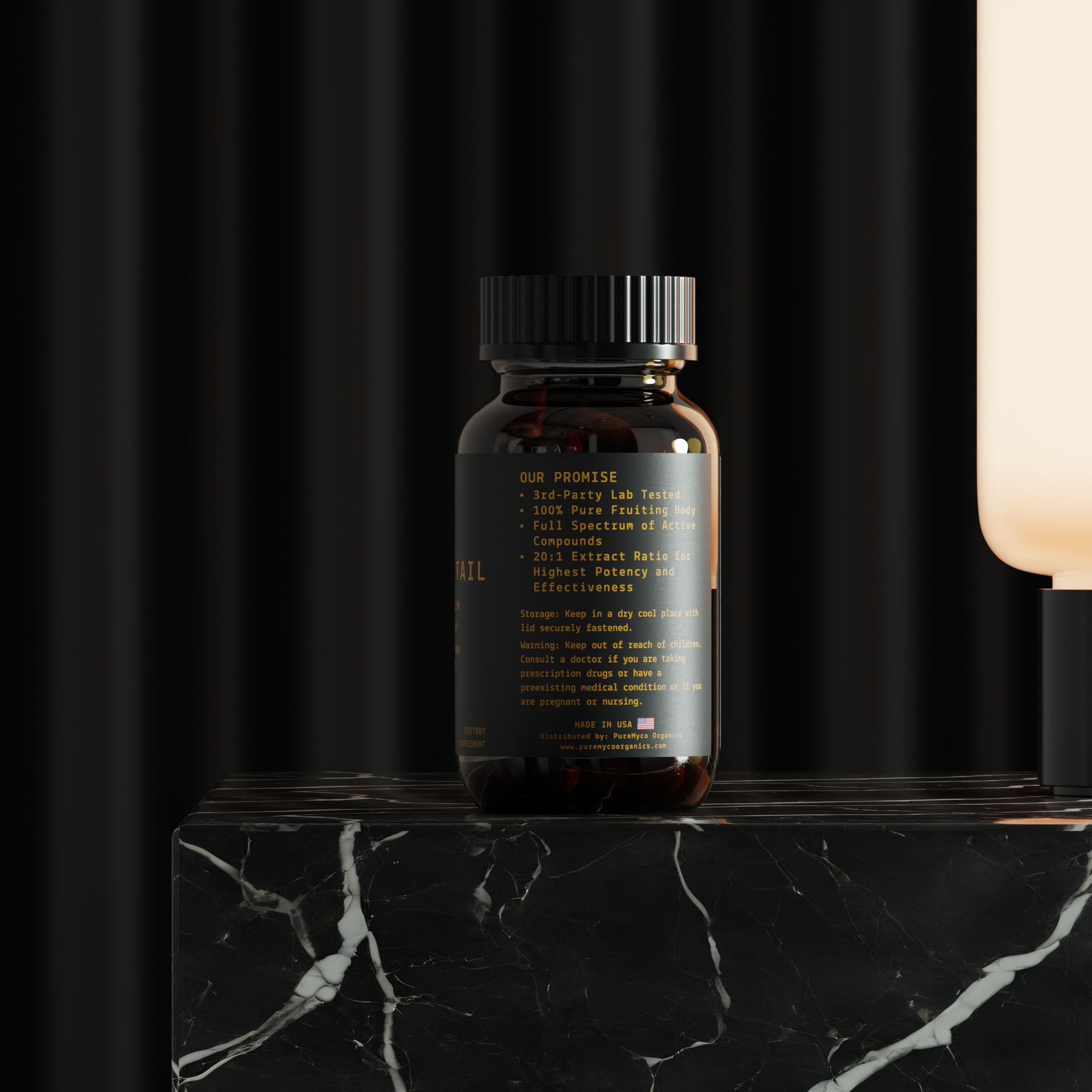 Turkey Tail Extract Capsules | Organic | USA-Grown