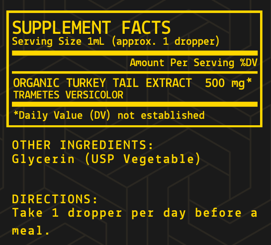 Turkey Tail Liquid Extract | Organic | USA-Grown