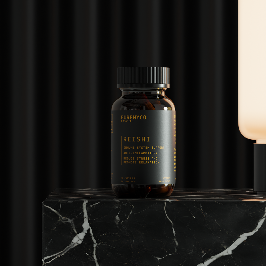 Reishi Extract Capsules | Organic | USA-Grown