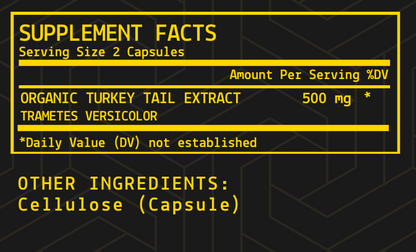 Turkey Tail Extract Capsules | Organic | USA-Grown